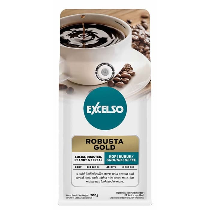 

EXCELSO ROBUSTA GOLD BUBUK(Ground)/ BIJI (Beans) 200gr