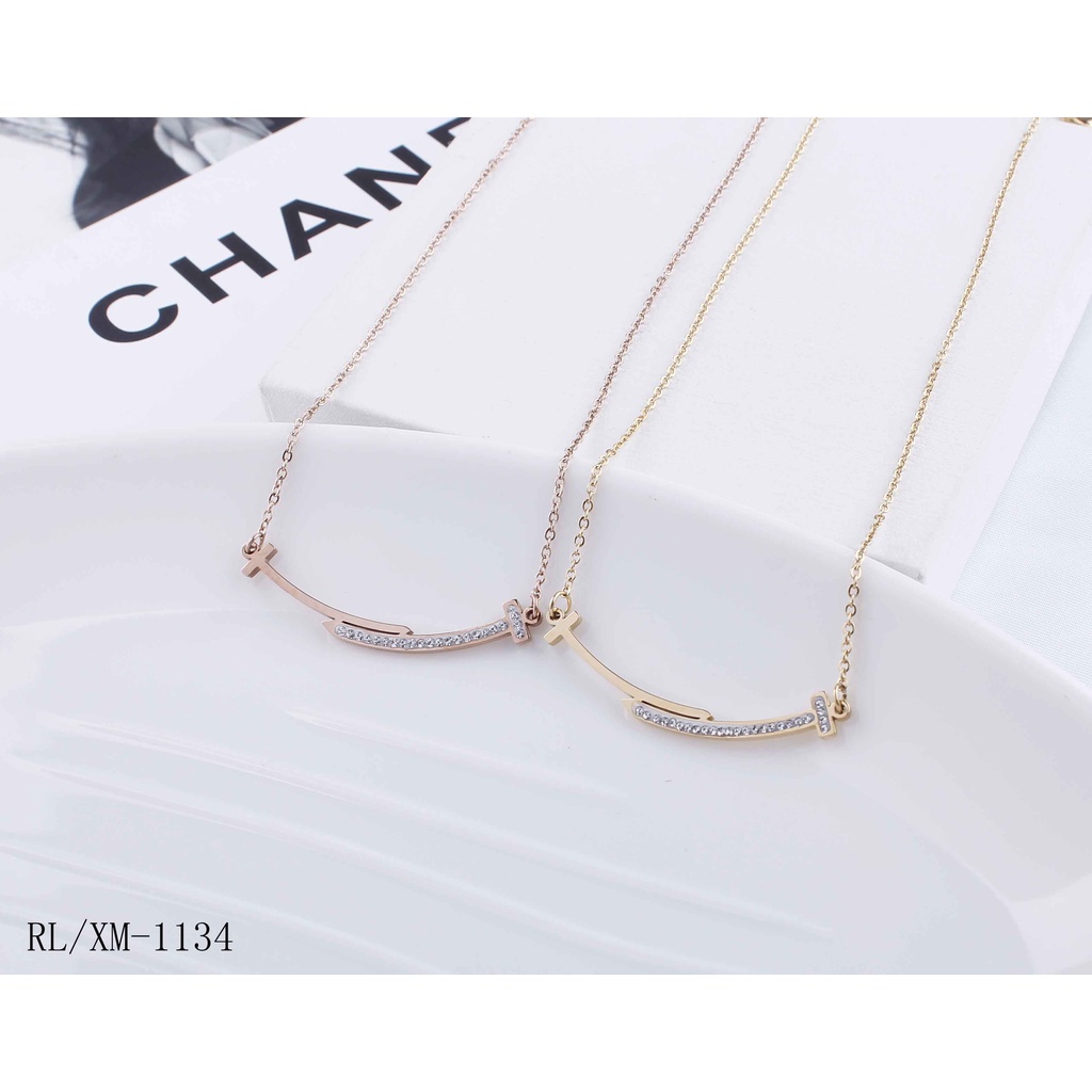 Kalung Titanium Permata Perhiasan Fashion 1134,101,163