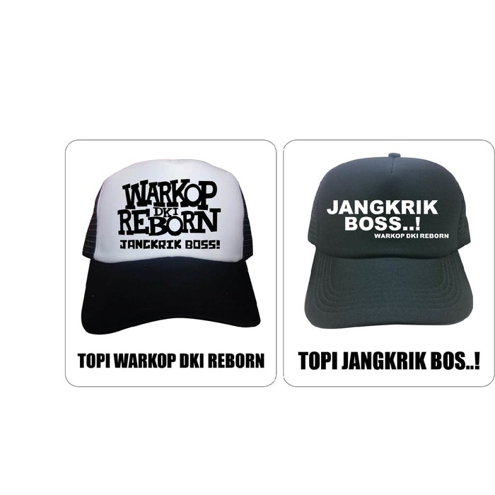ekslusif TOPI WARKOP DKI REBORN   JANGKRIK BOS TRUCKER terbatas