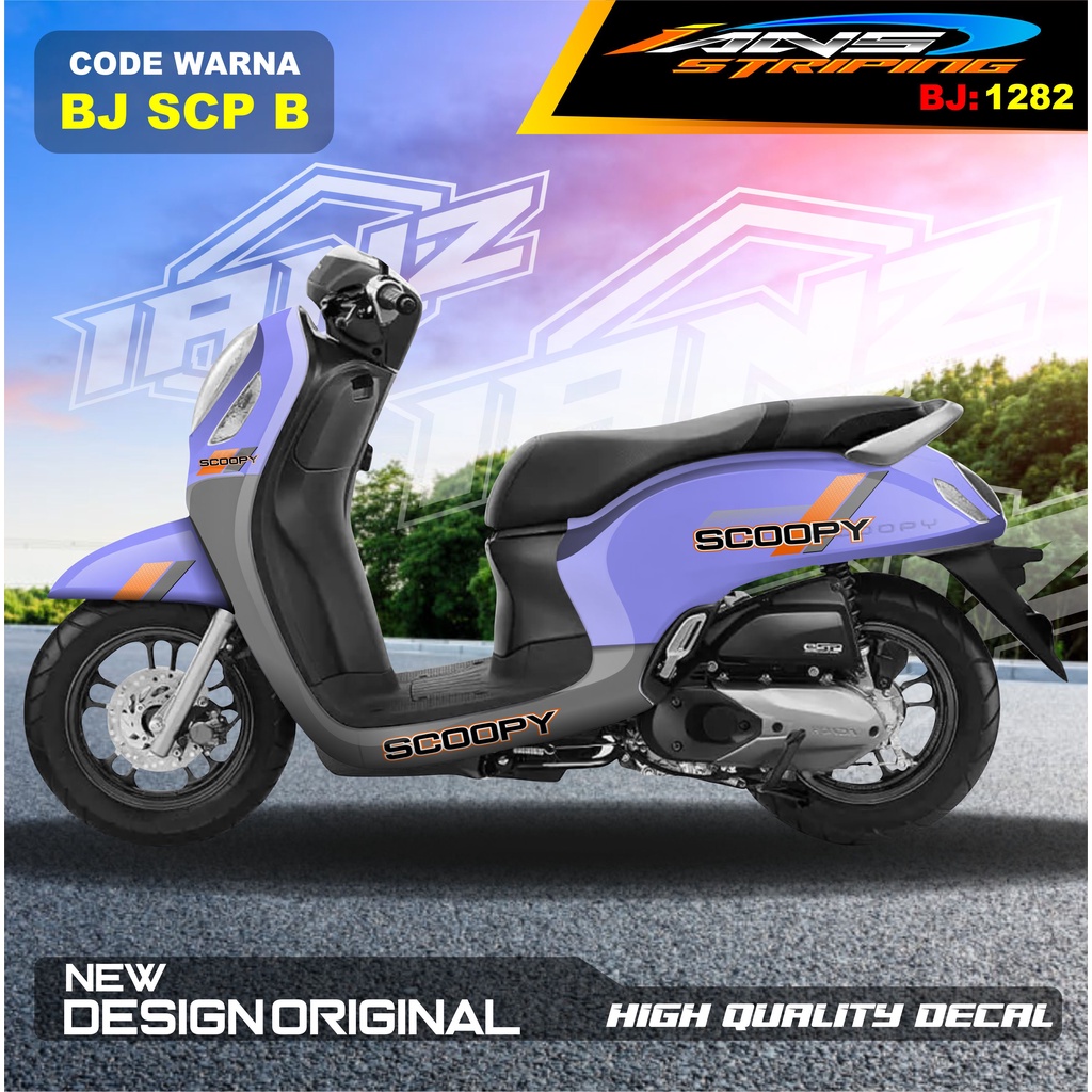 STIKER HONDA SCOOPY FULL BODY TERBARU / STICKER VARIASI SCOOPY / STICKER SCOOPY ELEGANT SIMPEL