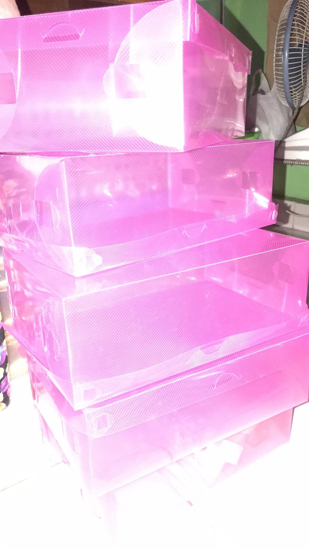 Kotak Sepatu Transparan / Shoes Box Tempat Penyimpanan Sepatu Sandal