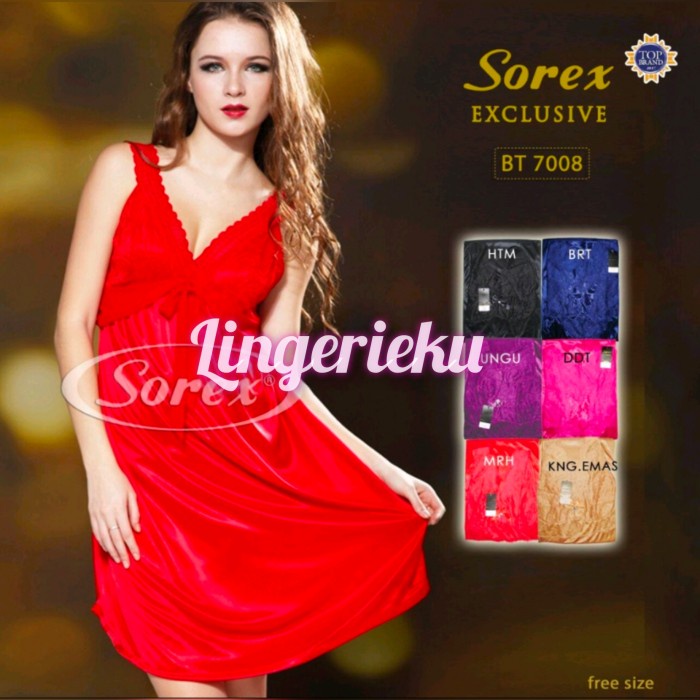 Gilaa Baju Tidur Wanita Seksi Satin Premium Lingerie Sorex Exclusive Bt 7008 Promo