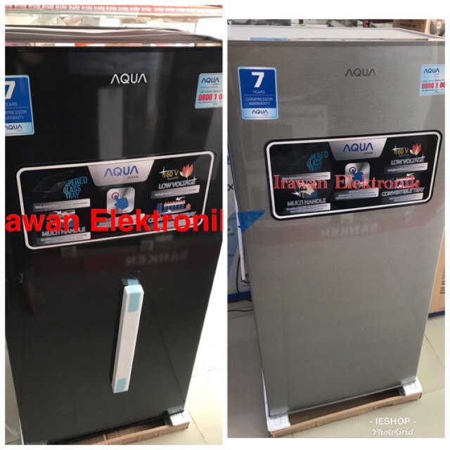 Aqua Kulkas 1 Pintu 181 191 D181 D191 D191ds D191ls Low Watt Dark Silver Promo Murah Shopee Indonesia