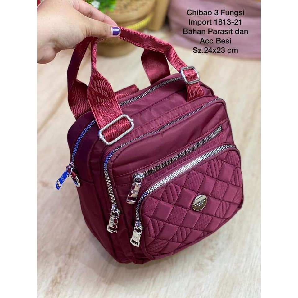 Tas Wanita Multifungsi Chibao 3in1 kode 1813-8 size 24x24x10 cm Tas Wanita 3in1 BISA BAYAR DITEMPAT!