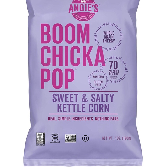 

Angie’s Boom Chicka Pop sweet salty kettle corn glutenfree popcorn