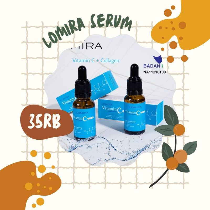 SERUM WAJAH LOMIRA - TERDAFTAR BPOM - LOMIRA FACIAL SERUM - SERUM WAJAH MURAH