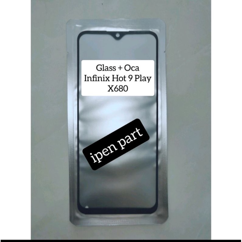 KACA LCD PLUS OCA KACA TOUCHSCREEN PLUS OCA INFINIX HOT9 PLAY HOT 9 PLAY X680 ORIGINAL