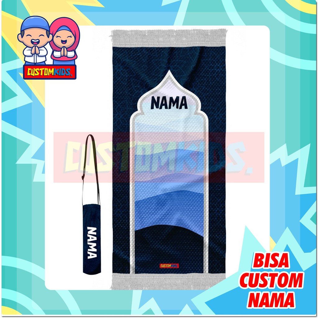 [CUSTOMKIDS] SAJADAH ANAK PRINTING, SAJADAH ANAK MOTIF LUCU, FREE CUSTOM NAMA-2