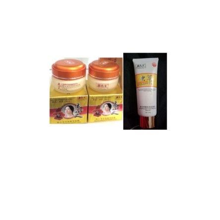 PAKET CREAM YU CHUN MEI GOLD & ganoderma IMPORT + CLEANSER GINGSENG