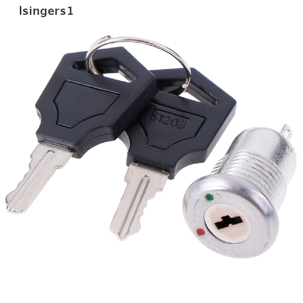 (lsingers1) 1pc Tombol Switch ON / OFF Mini 12mm Untuk KS-02 KS02 3A 250V