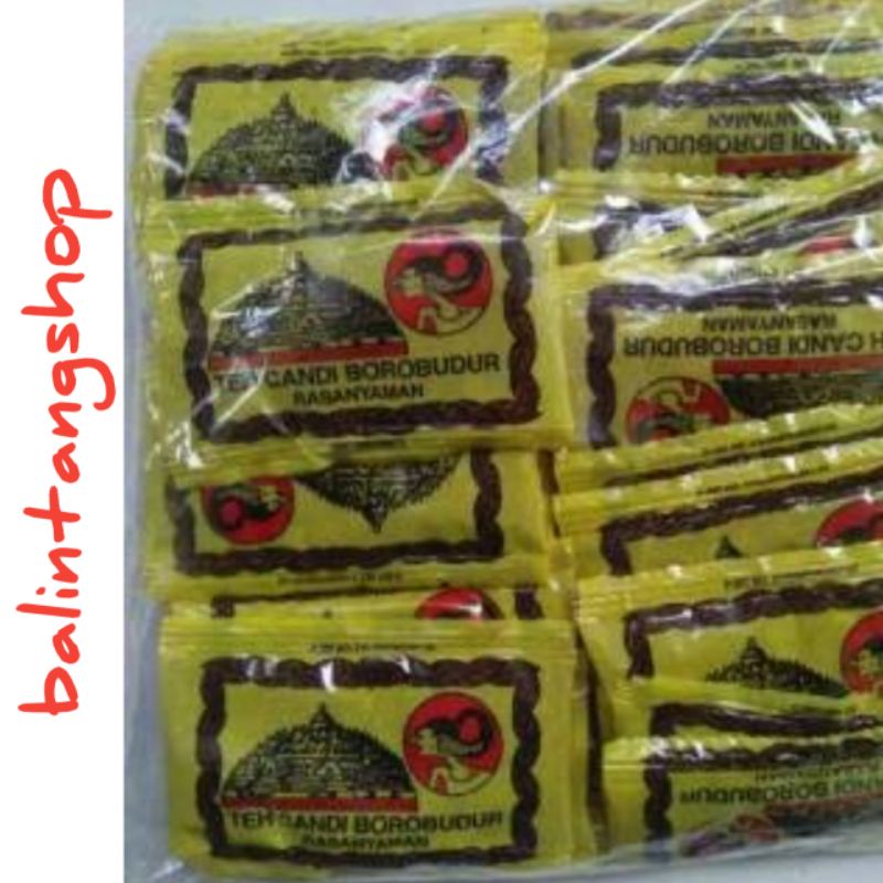 

1 PACK TEH CANDI BOROBUDUR SACHET ISI 50 PCS / JUAL PER PACK