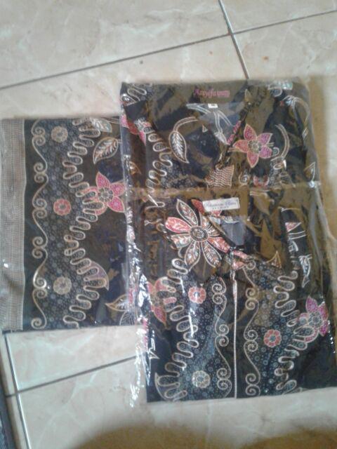 Couple Family Bima Rok Lilit Jumbo Kombi Kemeja Batik Ayah Dan Anak