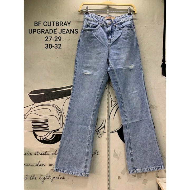 #52 [ COD ] UPGRADE BOYFRIEND ORIGINAL JEANS CUTBRAY SOBEK PURING  30 -32