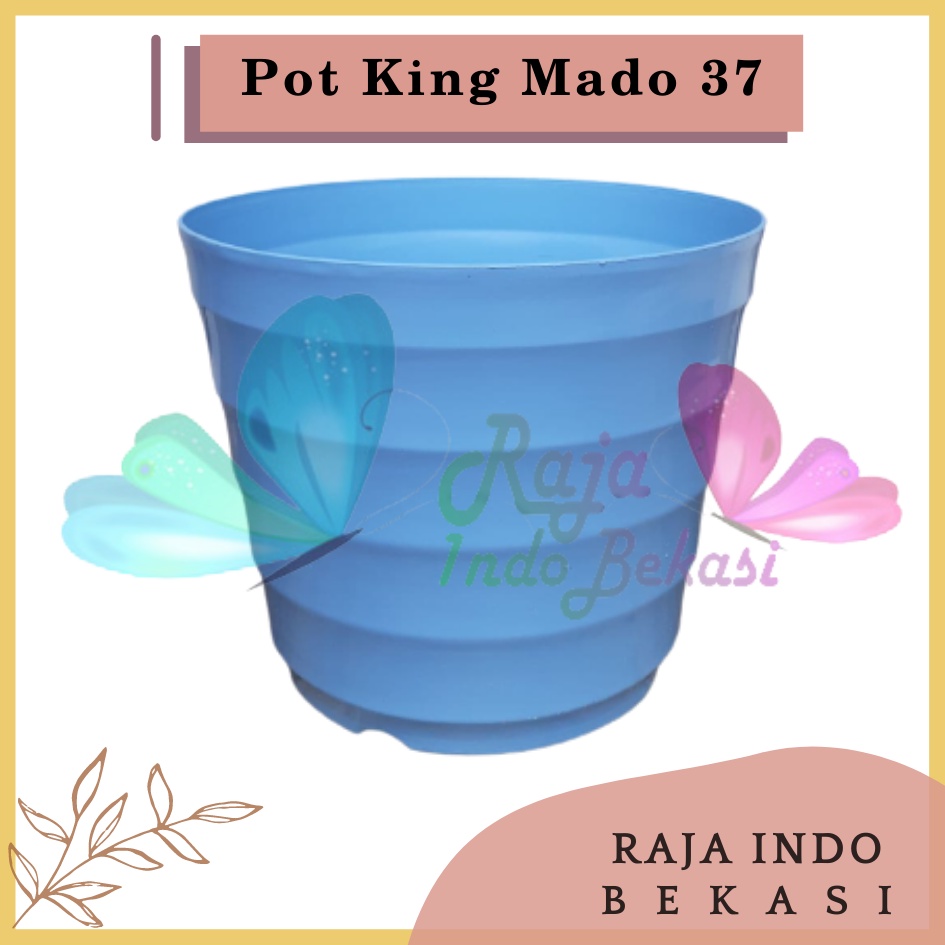 Rajaindobekasi Pot King Mado 37 Putih Hitam Biru Pink Pastel Merah Bata Coklat Terakota Teracota Teraccota Diameter Atas 30 Cm Garden Of Love Pot Plastik Besar Jumbo 40 50 60 Cm Untuk Tanaman Murah Grosir