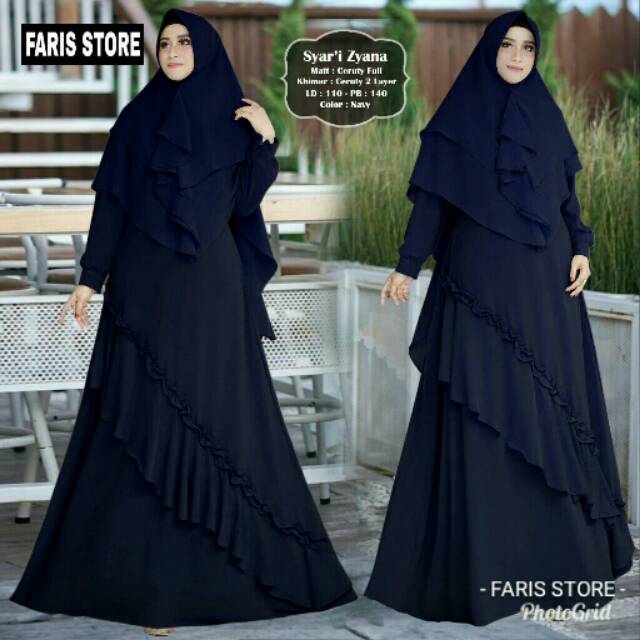 Gamis set syar'i zyana