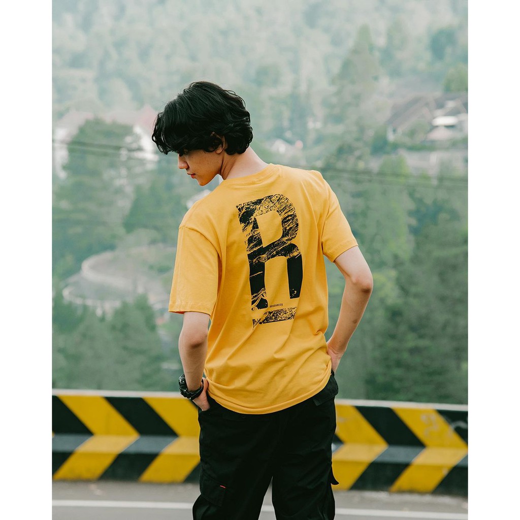 Kaos Roughneck T400 Mustard Scratch  |Baju Roughneck | Baju Kaos Roughneck | T-Shirt Roughneck