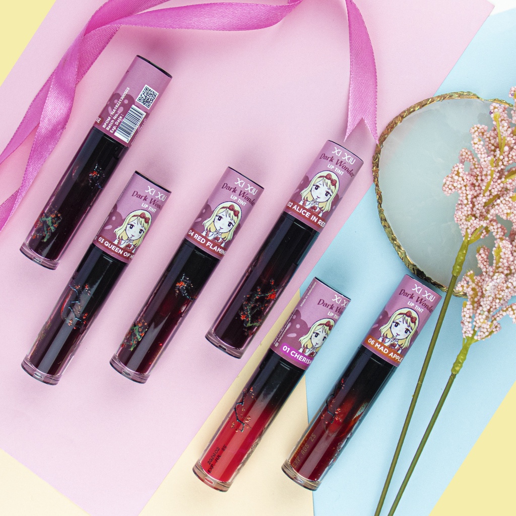 ★ BB ★  Xi Xiu Lip Tint Dark Wonder | Xi Xiu Lip Tint Dark Alice in Red | Xi Xiu Lip Tint Queen Of Heart | Xi Xiu Lip Tint Red Flamingo | Xi Xiu Lip Tint Rabbit Rose | Xi Xiu Lip Tint Mad Apple