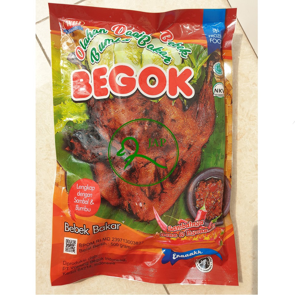 

Bebek Bakar Premium BEGOK Olahan Daging Bebek Siap Masak 1 Ekor 500gr