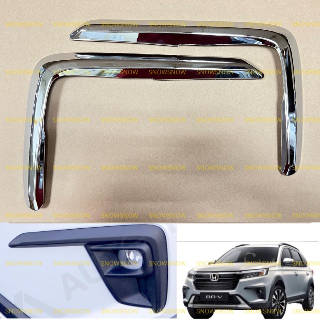 List Foglamp Cover Honda BRV 2022 2023 2024 UP Fog Lamp Hitam Chrome