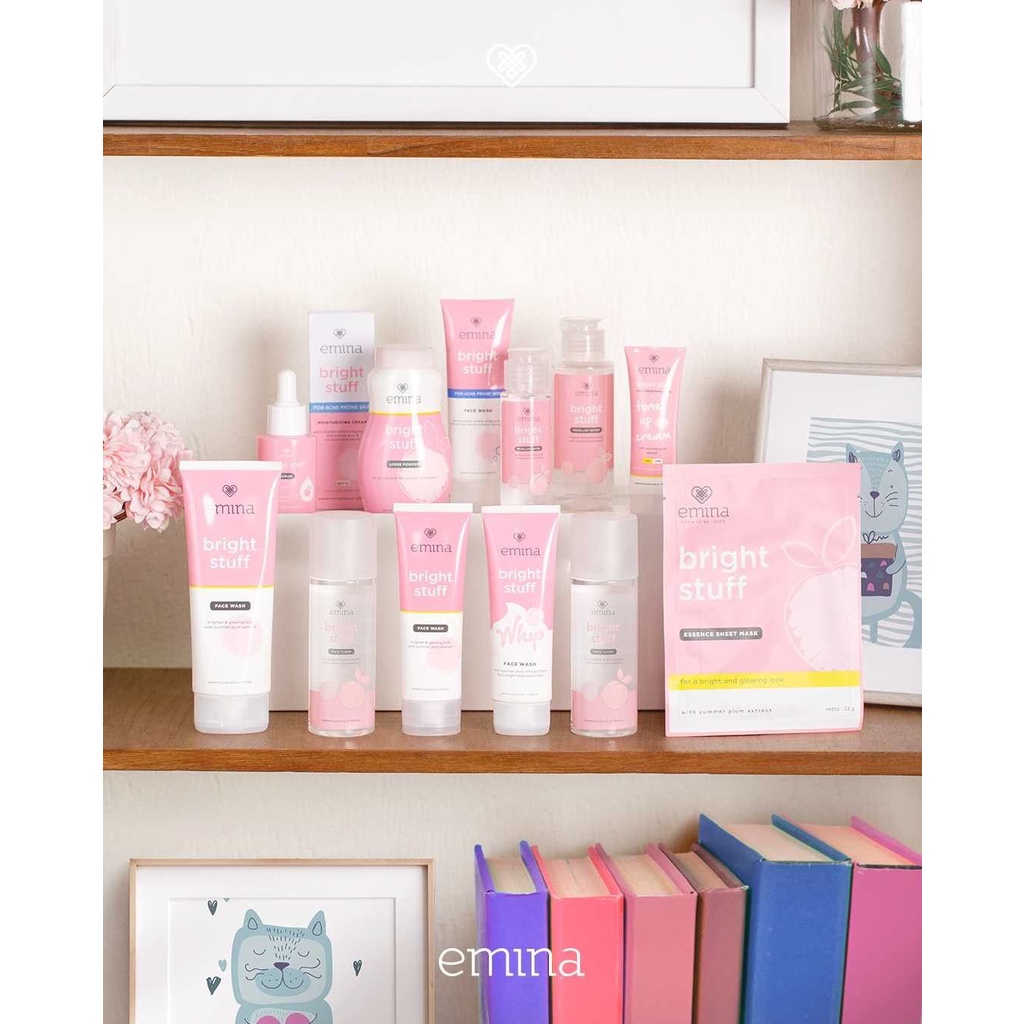 Emina Bright Stuff Series / Emina Acne / paket emina bright stuff / emina medan