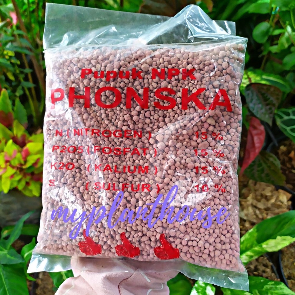 PUPUK NPK PHONSKA 15 15 15 PETROKIMIA GRESIK KEMASAN 500 GRAM