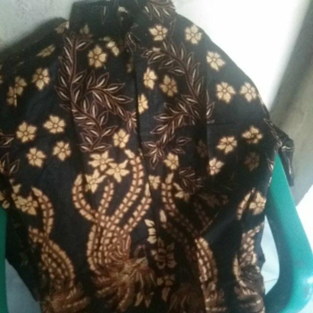 Bswart Batik Hrb026 Kenongo Hem Pendek Padi Pekalongan M L Xl Batik Pria Murah Modern Grosir