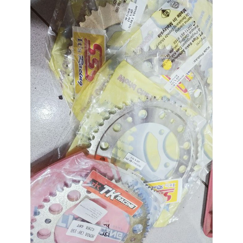 SSS TK RACING SCARLET CRF GEAR GER BELAKANG 428 HONDA CRF150