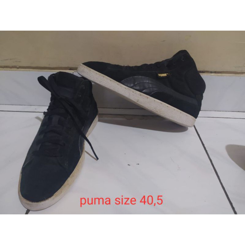sepatu puma black second original