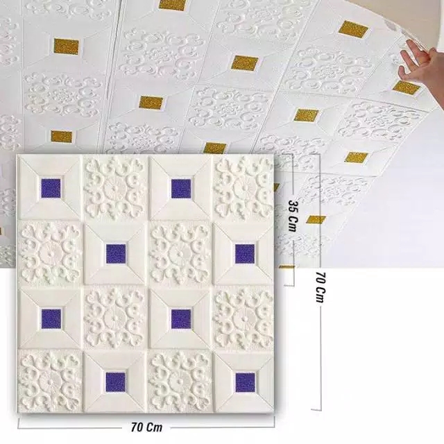 MMTOYS CM-H16/H17 Wallpaper Dinding Kamar Stiker Dekorasi Kamar Dapur Wall Sticker 3D Foam Murah-1