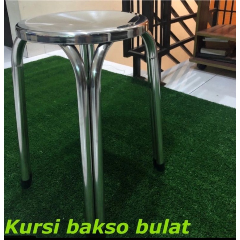 KURSI MAKAN KURSI BAKSO STAINLESS STEEL MUMER