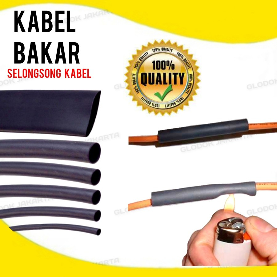 Heat Shrink Kabel Bakar Konektor Penyambung Kabel Isolasi Bakar Ukuran Kecil