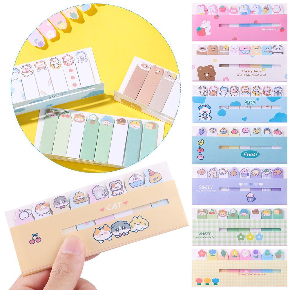 Nanas 15 Pcs Memo Pad Hewan Kartun Lucu Perlengkapan Sekolah Alat Tulis Sticky Notes