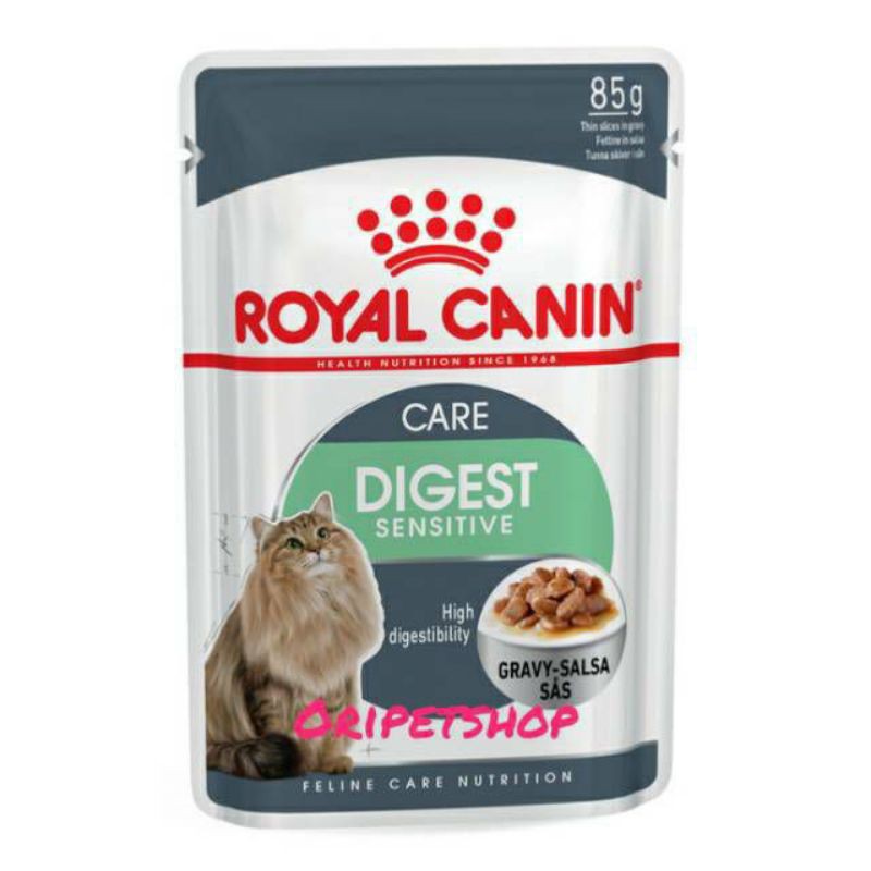 (1box = 12pcs) royal canin digestive care pouch 85 gr