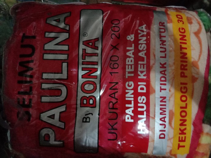 Selimut Paulina By Bonita Tebal, Halus Dan Lembut