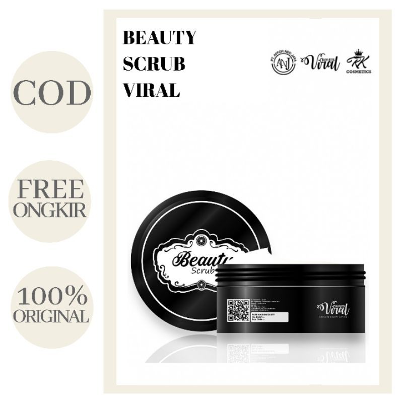 COD - RK GLOW BEAUTY SCRUB ANJ KOSMETIK VIRAL - LULUR PEMUTIH BADAN MENGHILANGKAN BEKAS LUKA HITAM