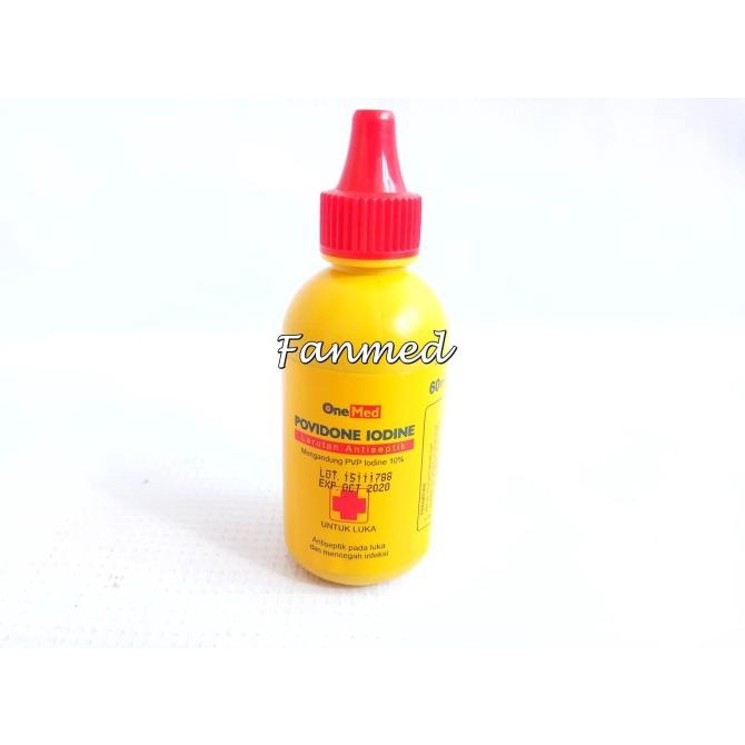 Encodine larutan antiseptik obat luka Betadine Povidone lodine 60ml cc