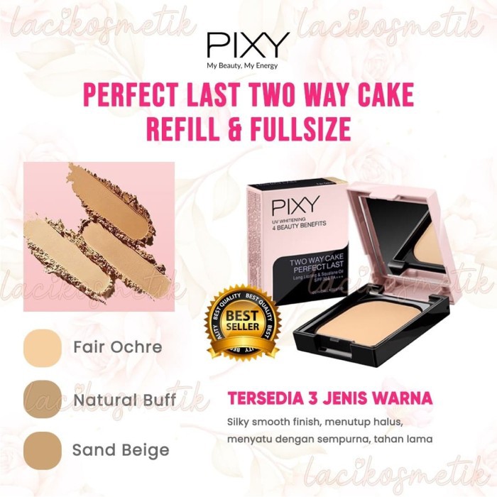 ✨LACIKOSME✨ PIXY PERFECT LAST TWO WAY CAKE &amp; CONCEALER - REFILL FULLSIZE BEDAK ORIGINAL