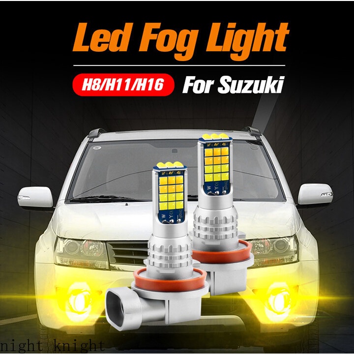 2 pcs Lampu LED anti Kabut Untuk Suzuki Grand Vitara Ignis Jimny Kizashi Swift 3 mk4 mk5 SX4 Celerio Baleno Alto H.11 H.8