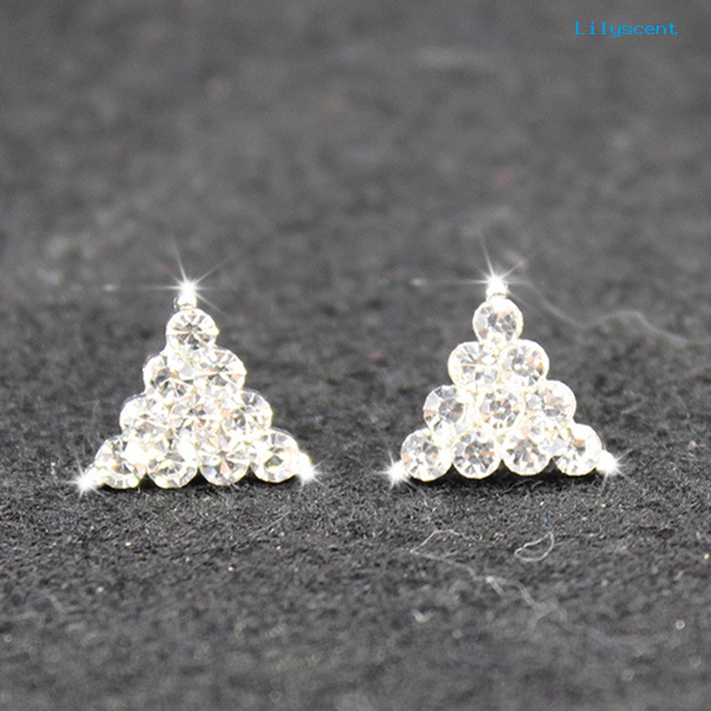 1 Pasang Anting Stud Desain Hati Pita Kelinci Cherry Aksen Mutiara Imitasi Bahan Cubic Zirconia Gaya Korea