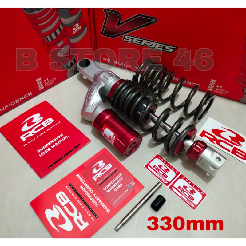 shock tabung rcb vs series vario 125 150 beat new 2020 genio 330mm original rcb racing boy