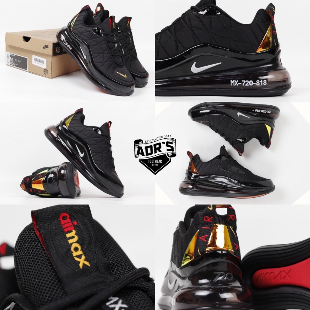 Sepatu Sneaker Nike Air Max 720 Black Magma Import Vietnam Premium