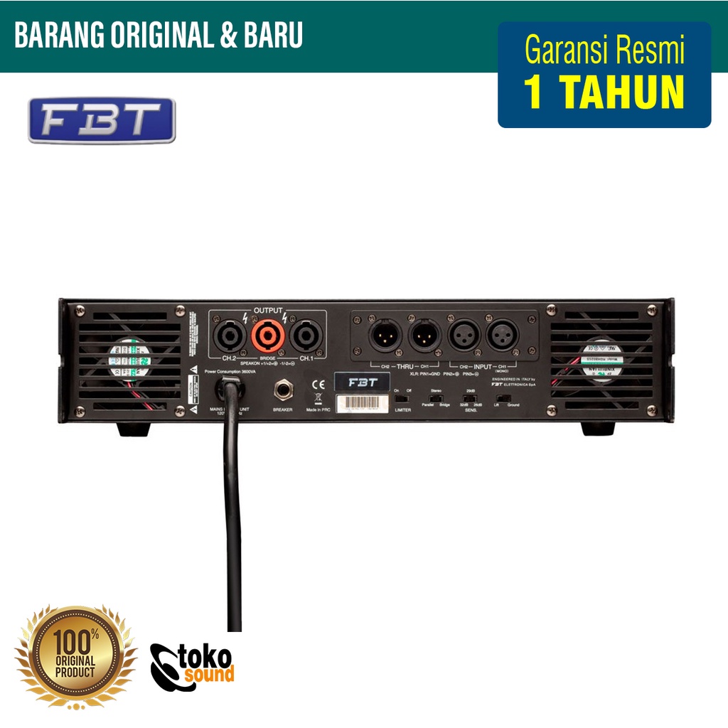 FBT AX3000 AX 3000 - 2 Channel Power Amplifier 3000W