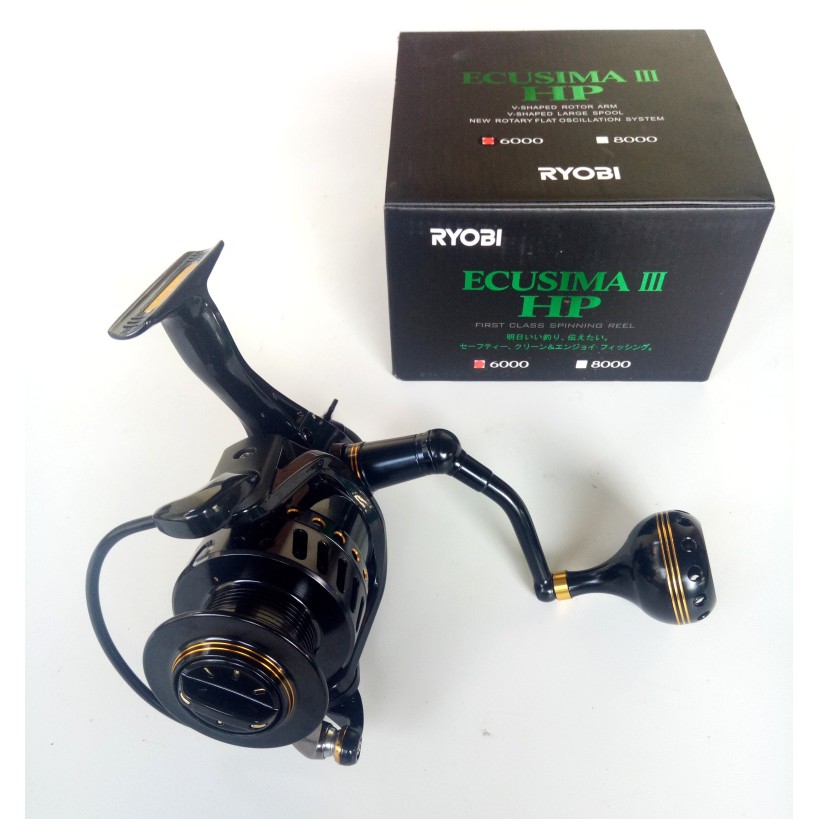 Reel Spinning Ryobi Ecusima III HP 4000 6000 Power Handle Reel Laut