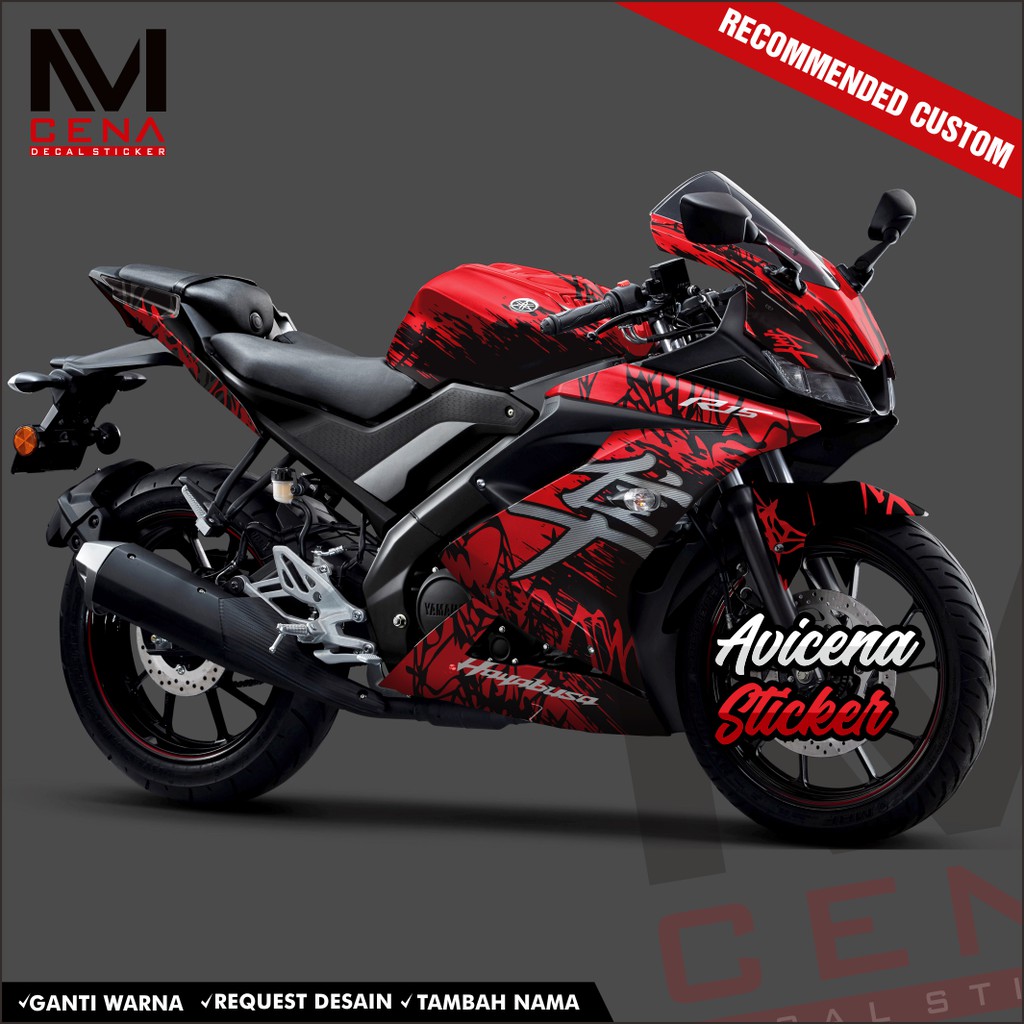 Sticker Decal R15 V3 Full Body Decal Sticker Yamaha R15 V3 Striping r15 v3 full body Hayabusa