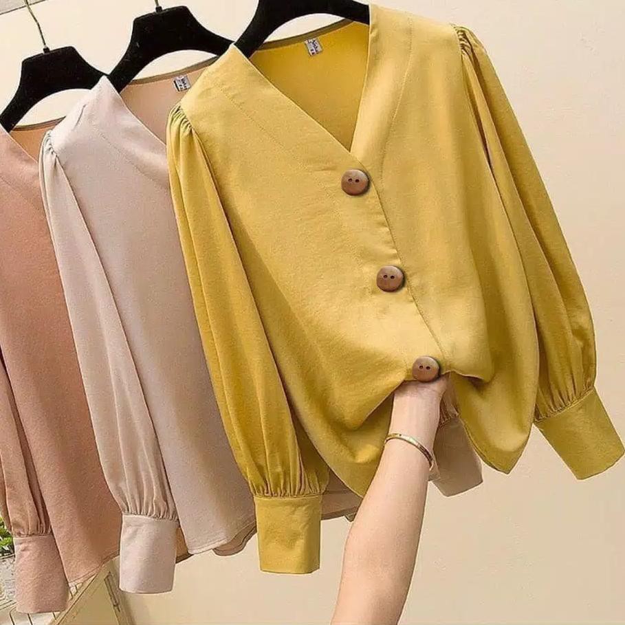 Model Baru Owly Baju Atasan Blouse Wanita Korea Import Lengan Panjang Terbaru Ql1 Shopee Indonesia