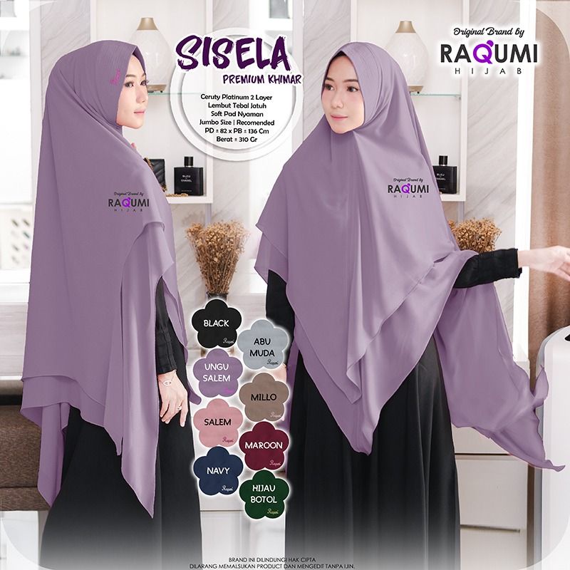 jilbab khimar Raqumi premium SISELA