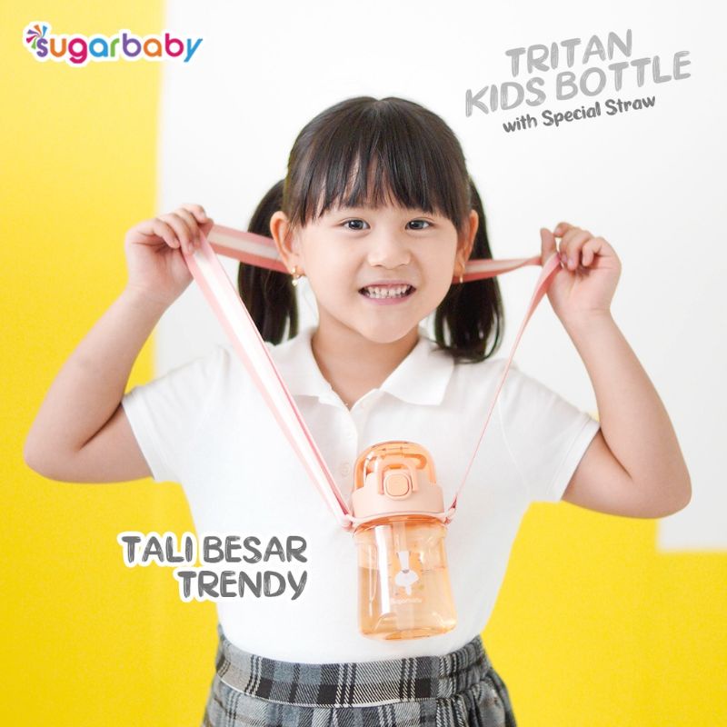 Sugar Baby Tritan Kid Bottle 400 Ml With Special Straw - Botol Minum Anak