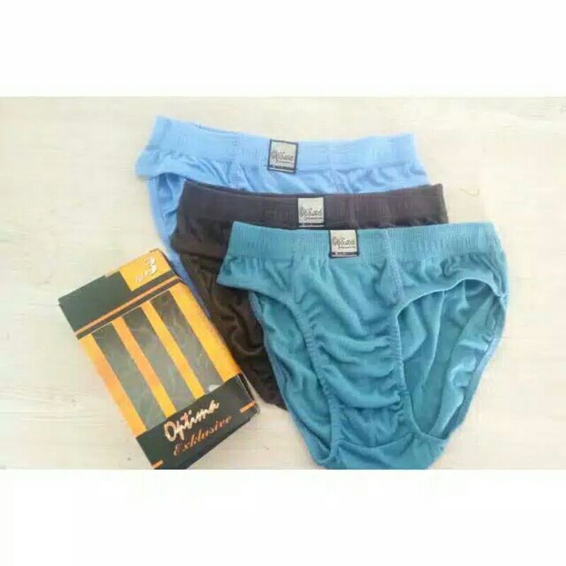 (1pack)3pcs CD / Celana Dalam Pria  optima 818 EXLUSIVE