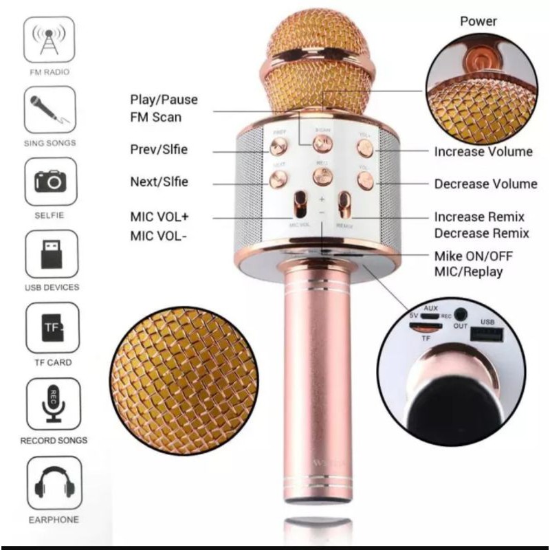 Mic WS-858 BLUETOOTH WIRELESS