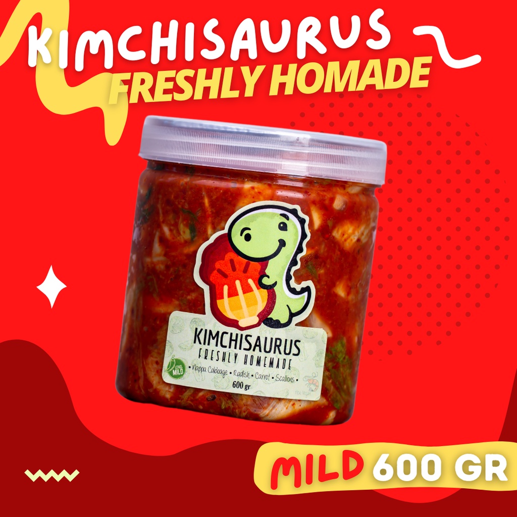 

Kimchisaurus Fresh Homemade Korean Kimchi 600 Gr Mild (Non Vegan)
